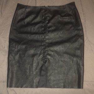 Women H&M Faux Leather skirt